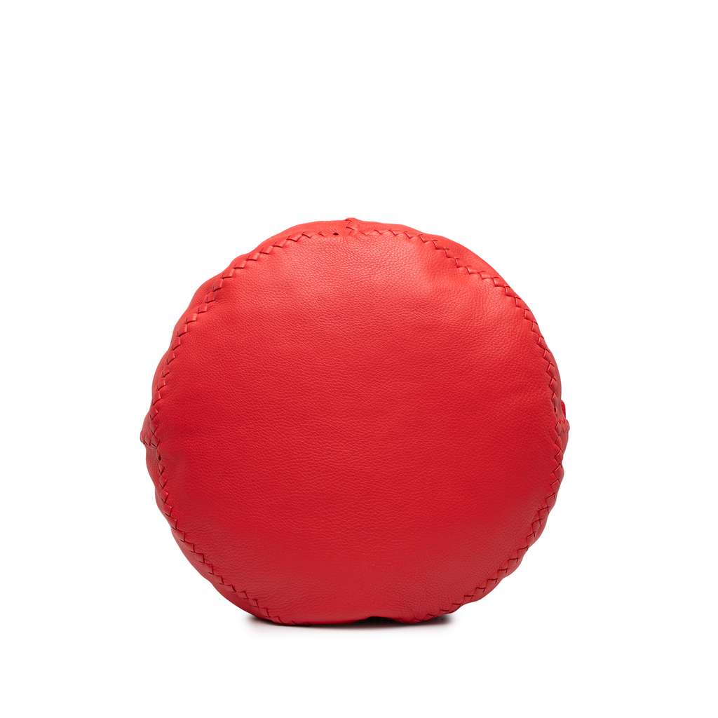 Bottega Veneta Intrecciato Trimmed Cervo Disk Handbag - Image 6