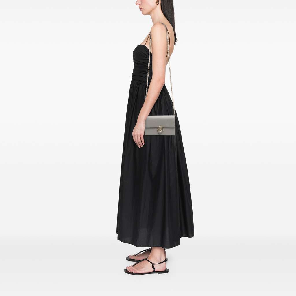 Gucci Leather Interlocking G Dollar Wallet on Chain - Image 13