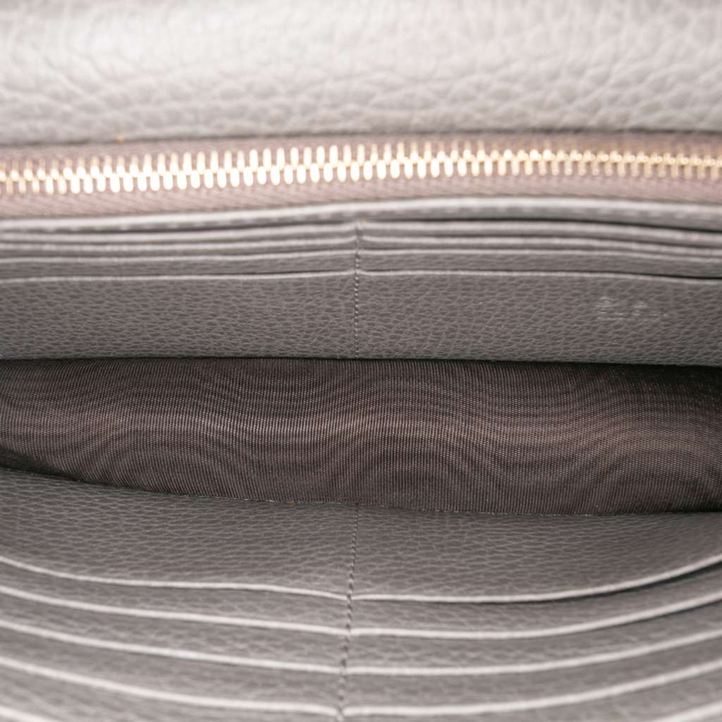 Gucci Leather Interlocking G Dollar Wallet on Chain - 4