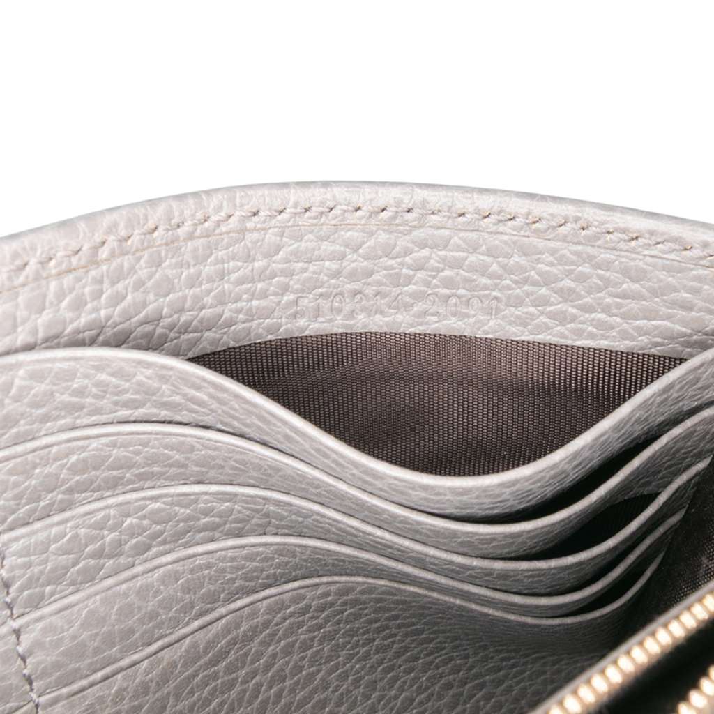 Gucci Leather Interlocking G Dollar Wallet on Chain - Detail 1