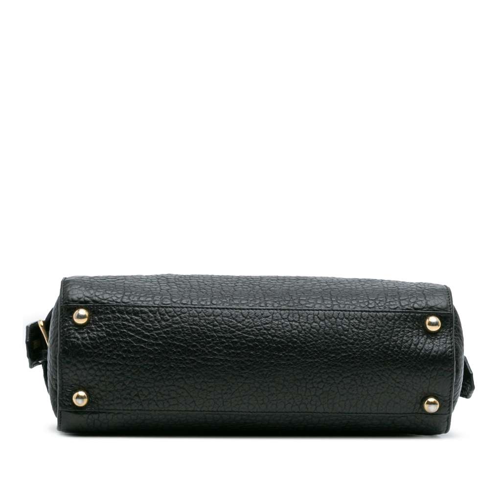 Burberry Medium Grained Leather Clifton Satchel - Image 6