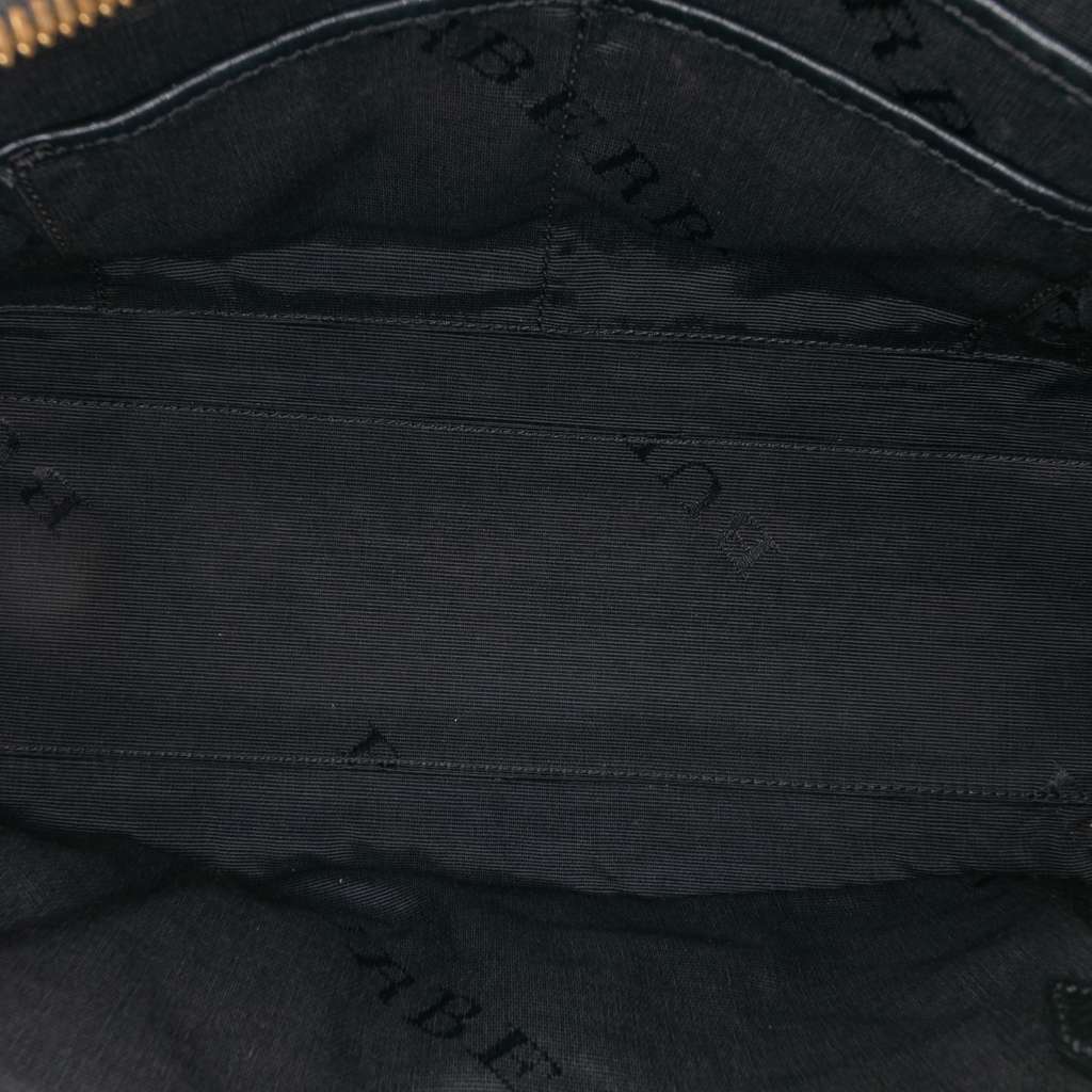 Burberry Medium Grained Leather Clifton Satchel - 4