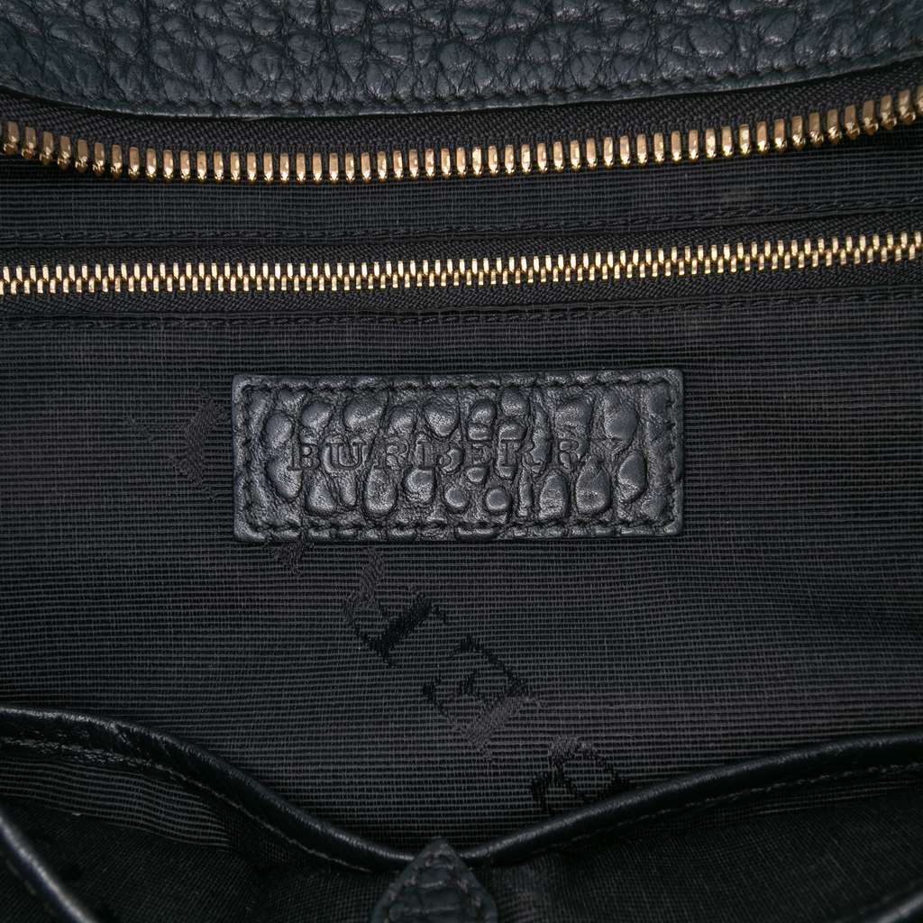 Burberry Medium Grained Leather Clifton Satchel - Side view