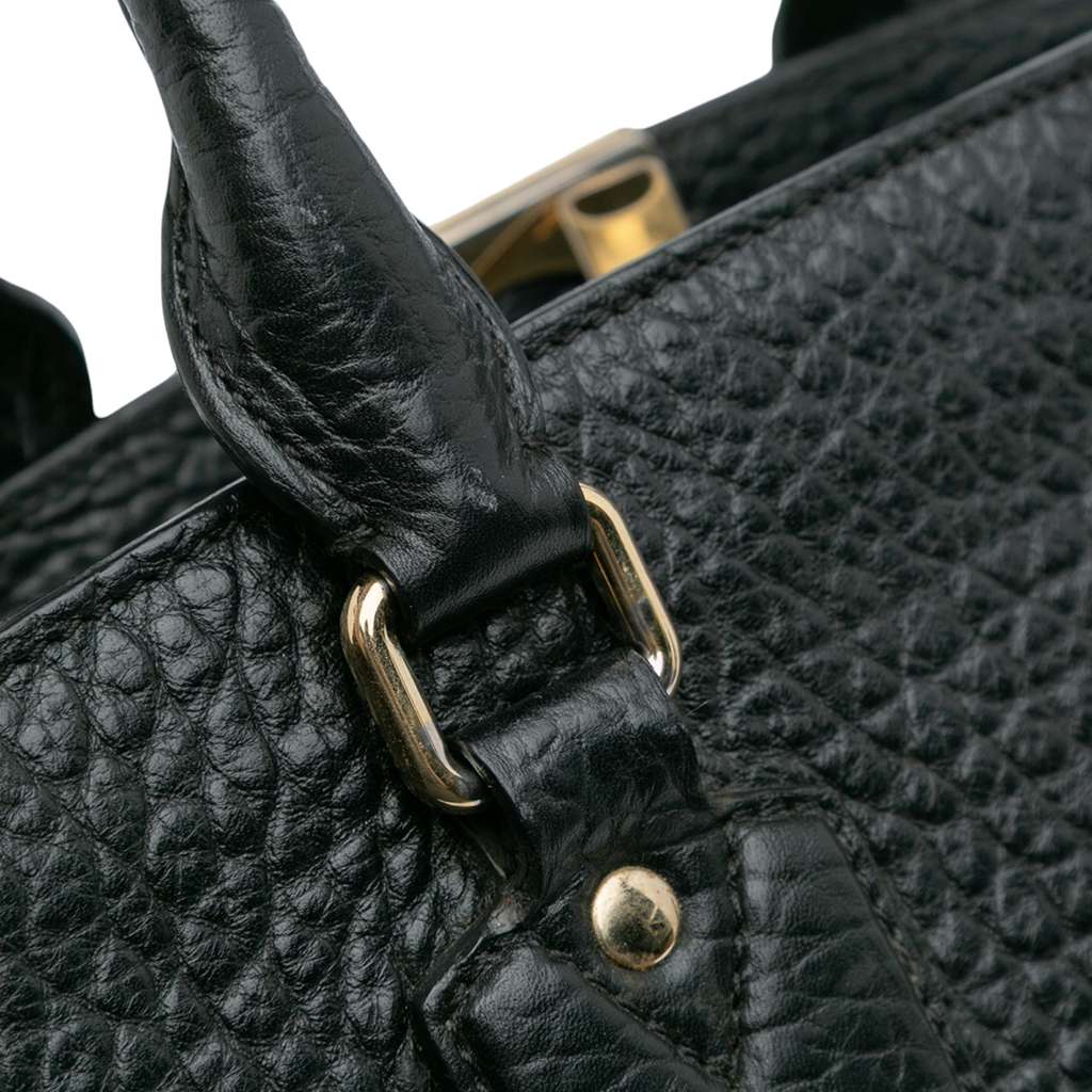 Burberry Medium Grained Leather Clifton Satchel - Image 11