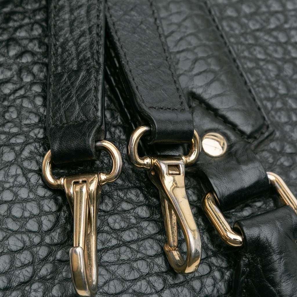 Burberry Medium Grained Leather Clifton Satchel - Image 12