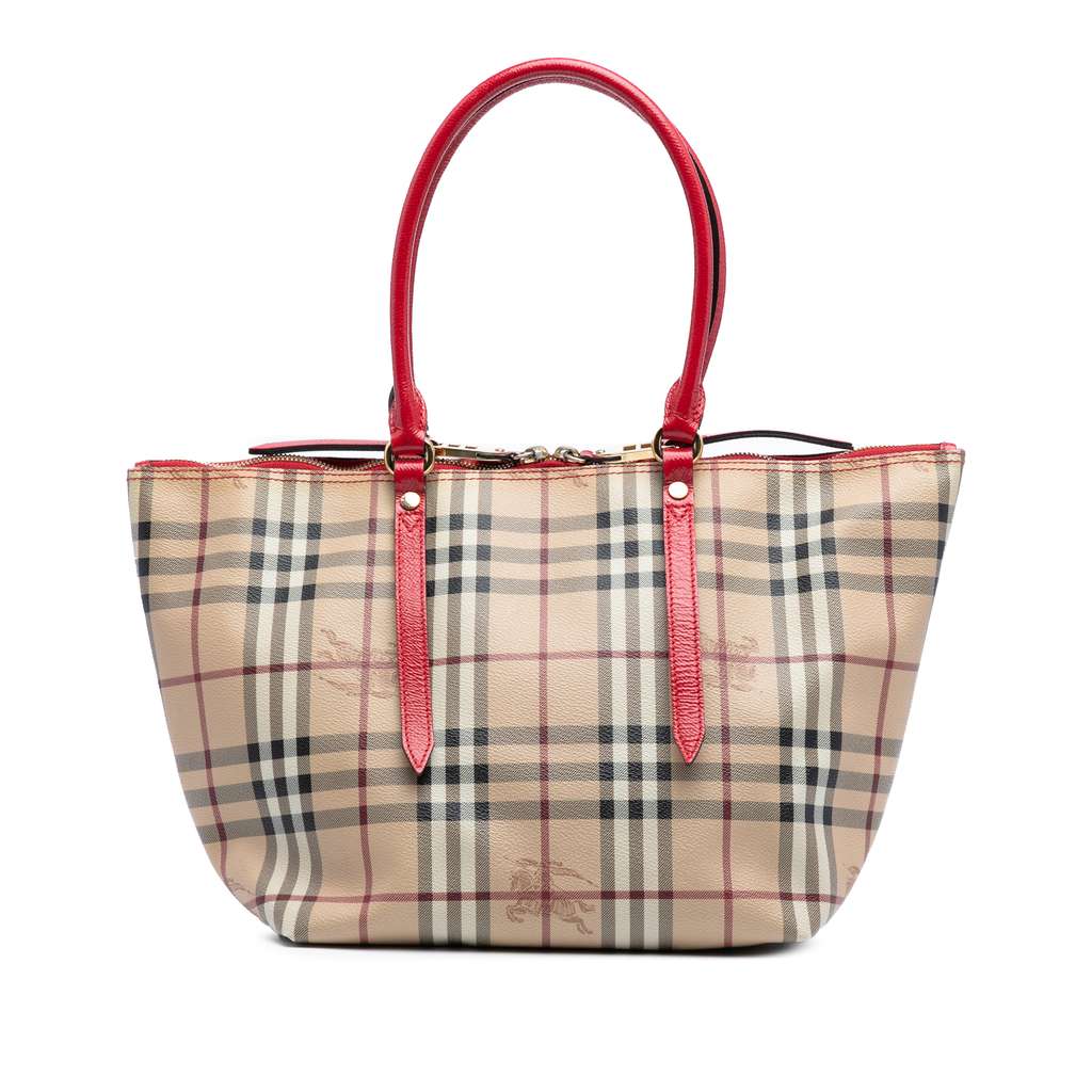 Burberry Small Haymarket Check Coated Canvas Salisbury Tote