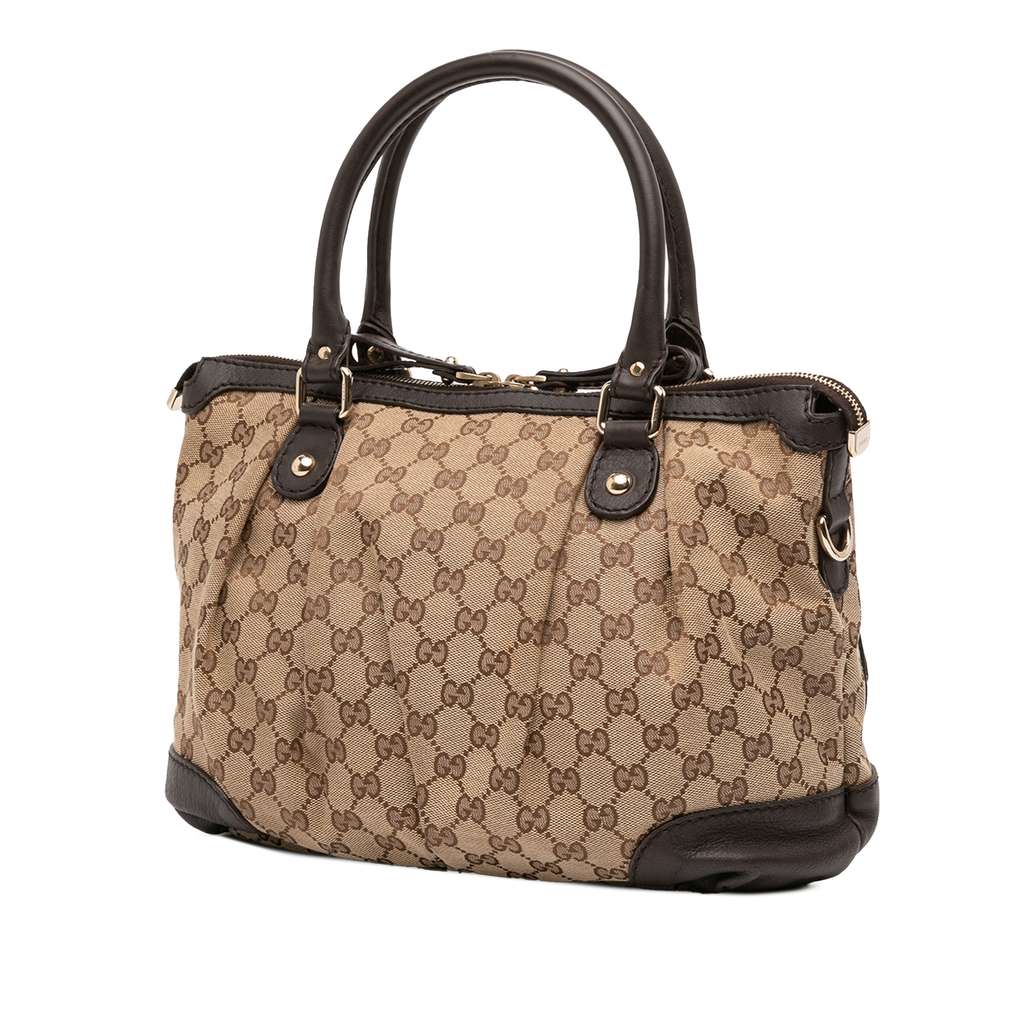 Gucci GG Canvas Sukey Satchel - Back view