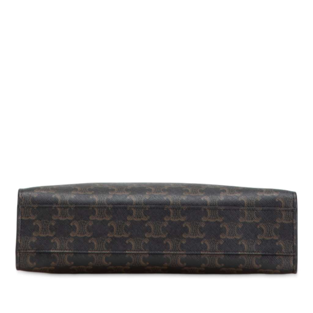 Celine Small Triomphe Coated Canvas Vertical Cabas Tote - Image 6