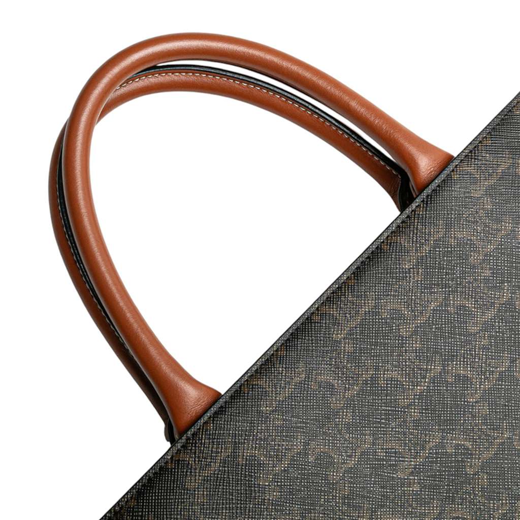 Celine Small Triomphe Coated Canvas Vertical Cabas Tote - Detail 2