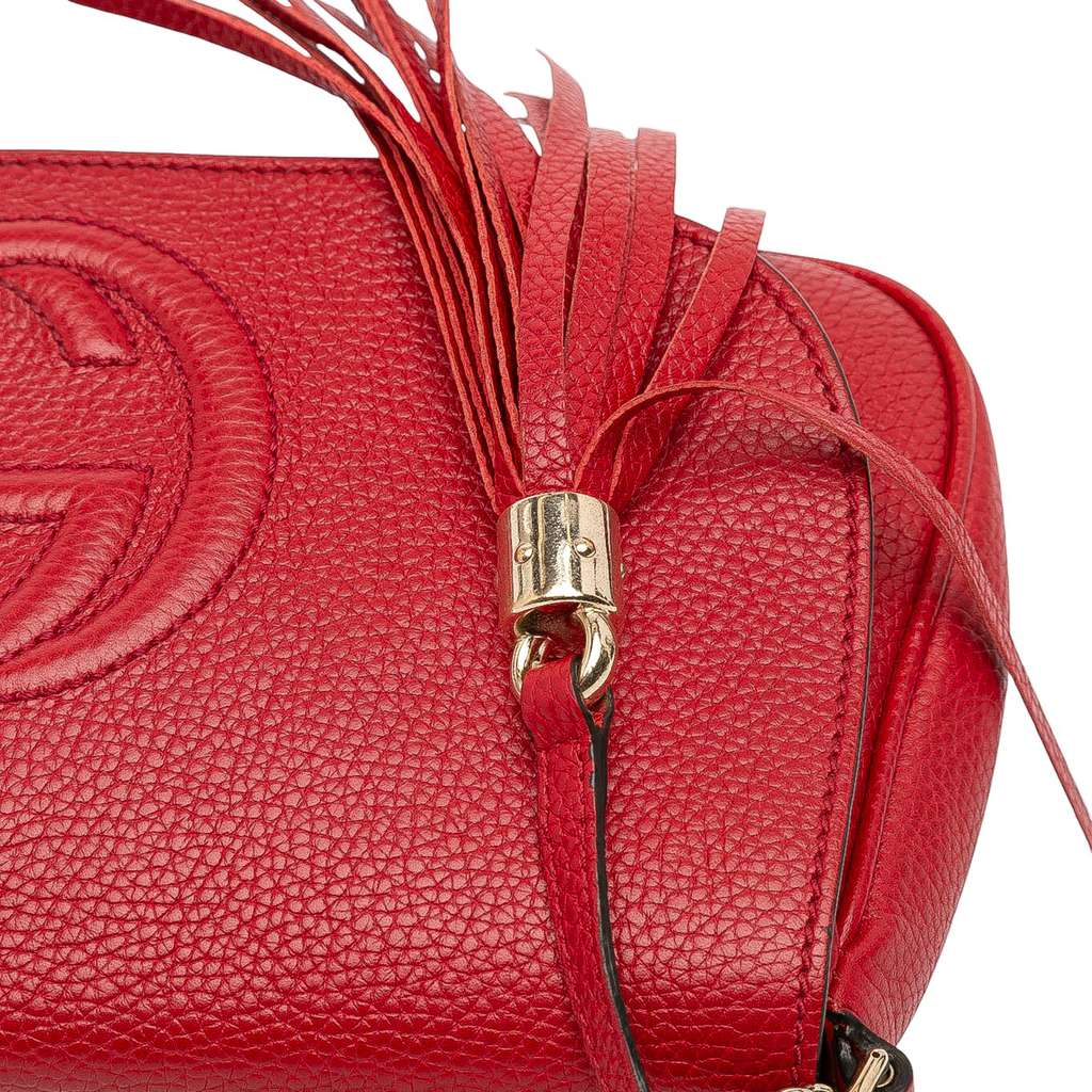 Gucci Medium Leather Soho Chain Flap Crossbody - Image 11