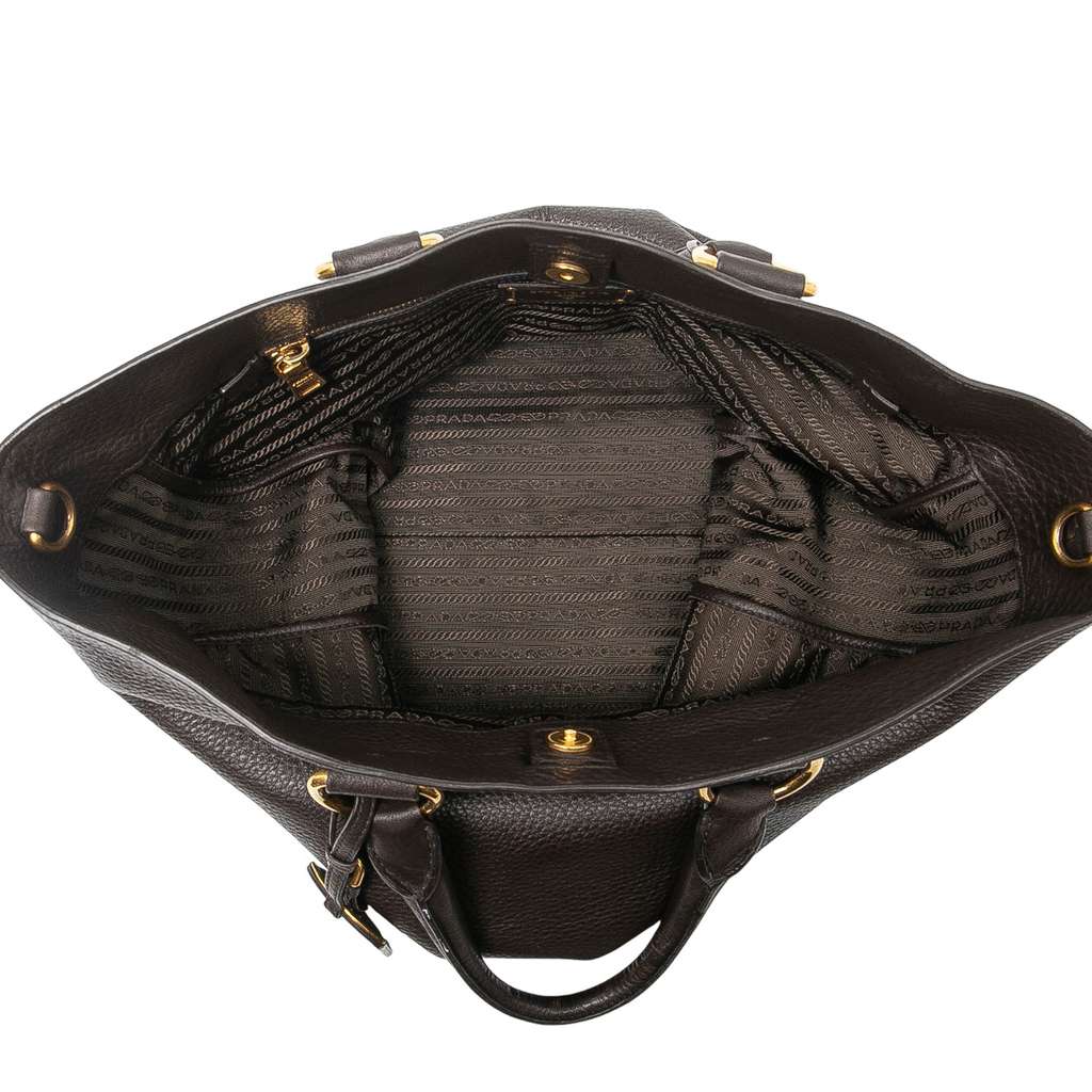 Prada Vitello Daino Open Convertible Tote - 4