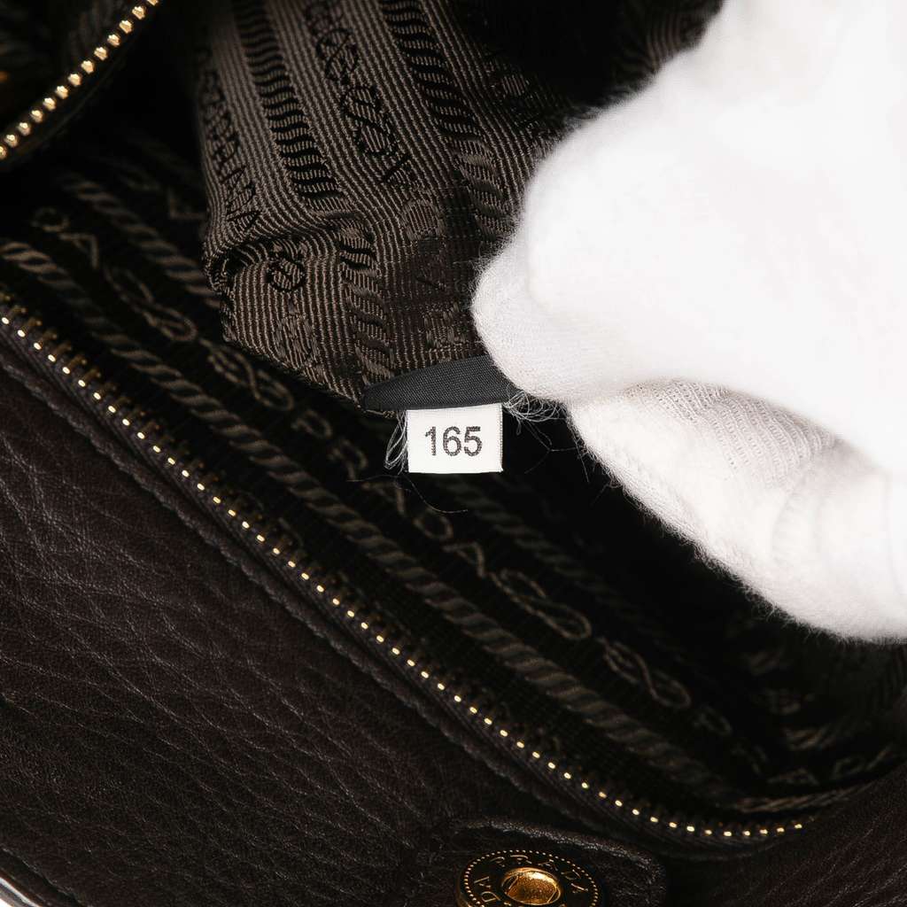 Prada Vitello Daino Open Convertible Tote - Side view