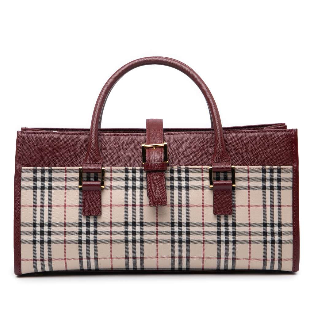 Burberry House Check Canvas Handbag