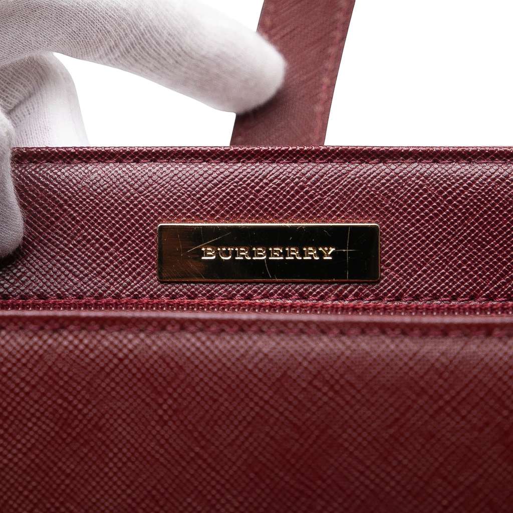 Burberry House Check Canvas Handbag - Side view