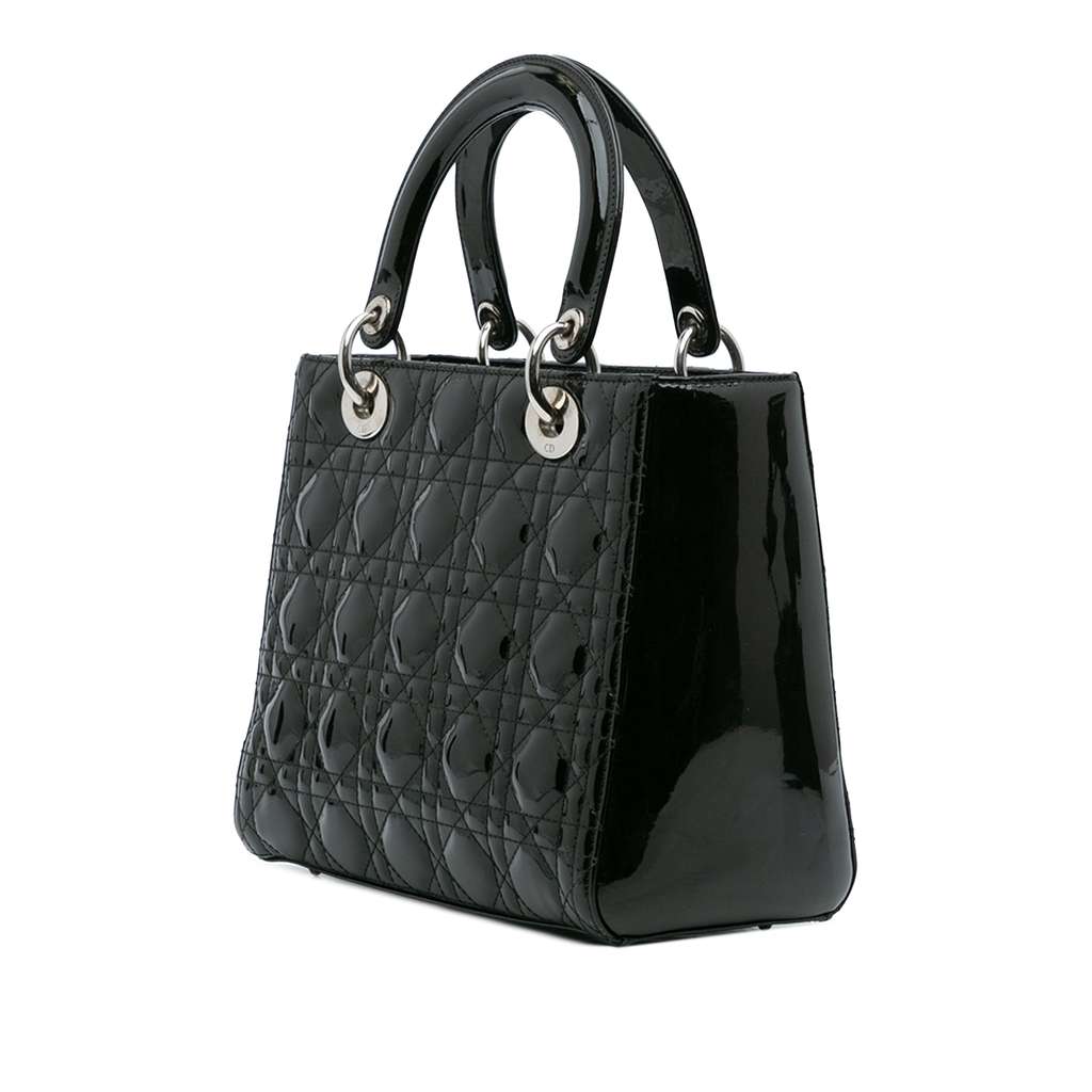 Dior Medium Patent Cannage Lady Dior - Back view