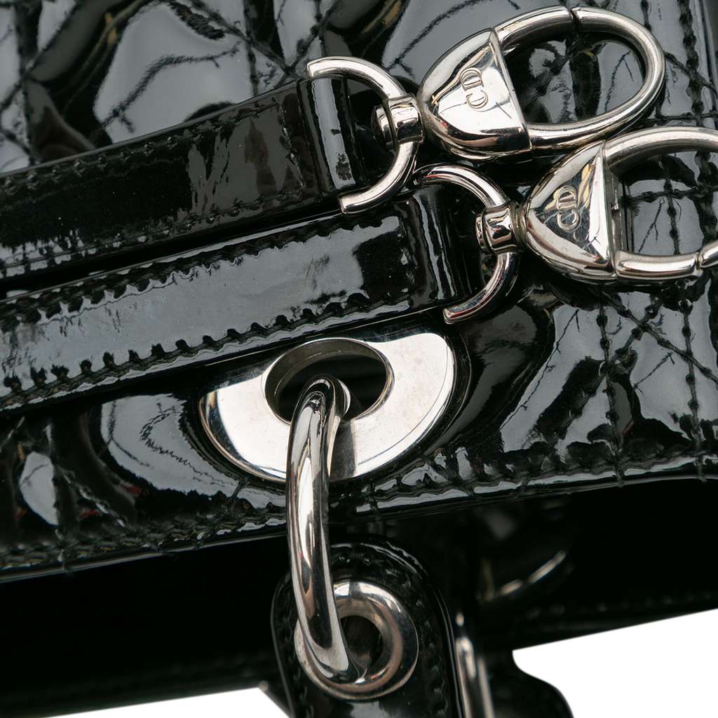 Dior Medium Patent Cannage Lady Dior - Detail 2