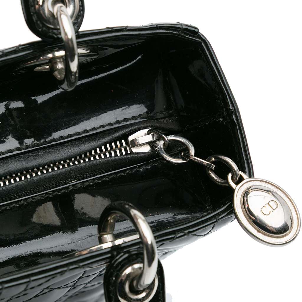 Dior Medium Patent Cannage Lady Dior - Image 10