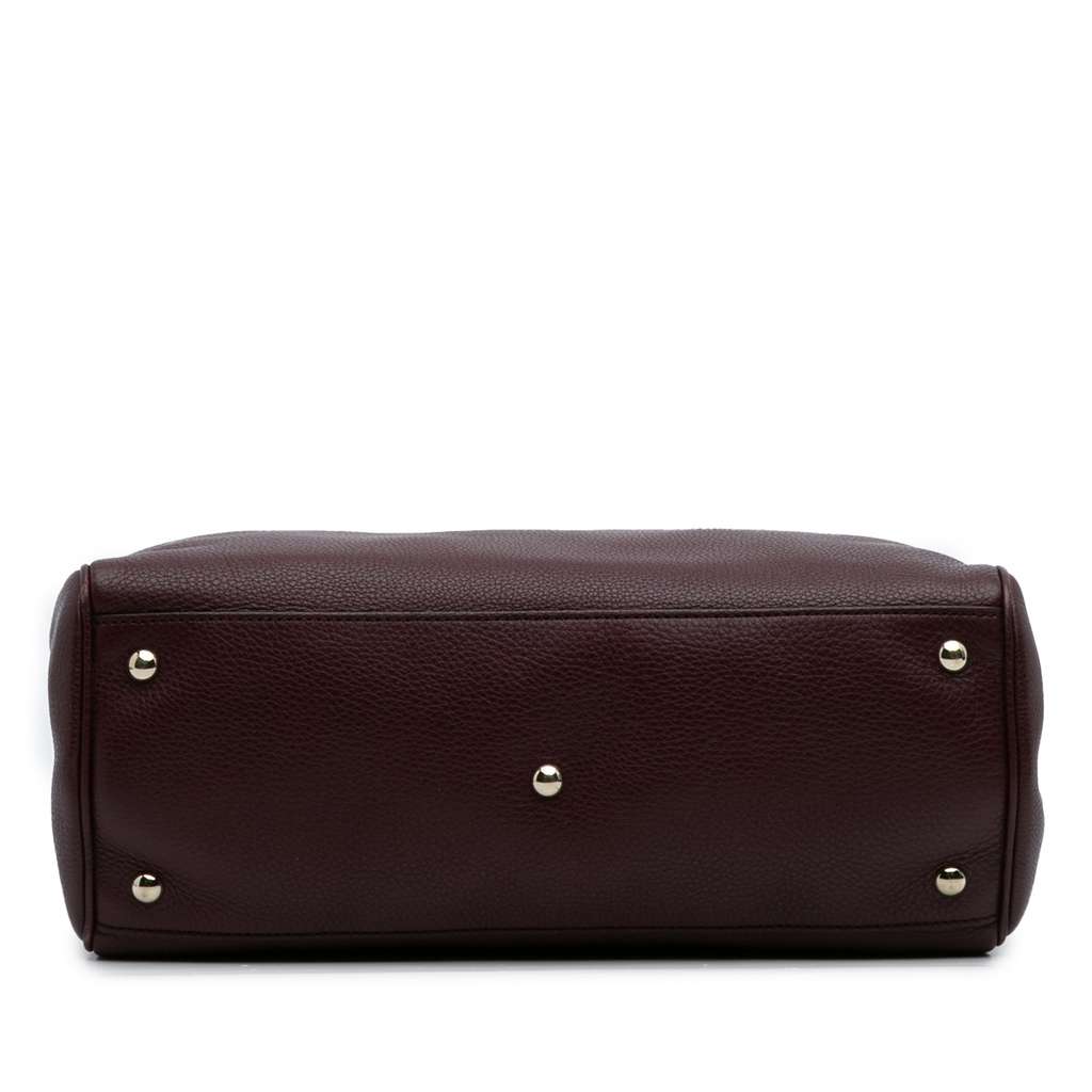 Gucci Medium Calfskin Bamboo Shopper Satchel - 3