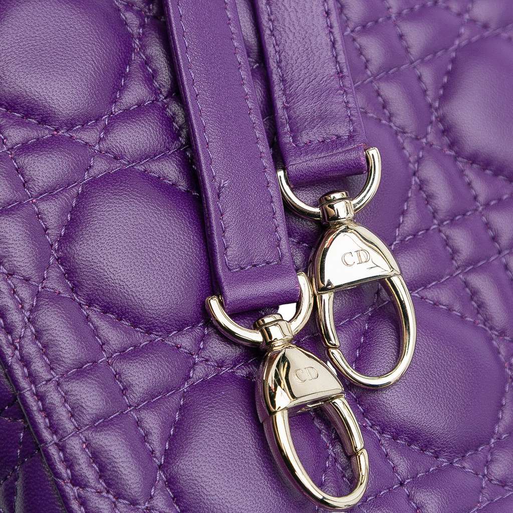 Dior Large Lambskin Cannage Lady Dior - Detail 2