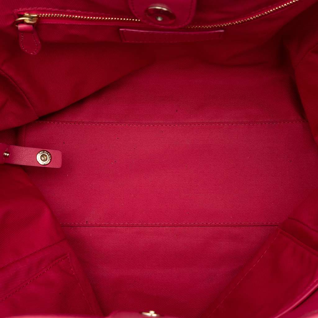 Burberry Small Leather Trimmed Haymarket Check Coated Canvas Canterbury Bow Tote - 4