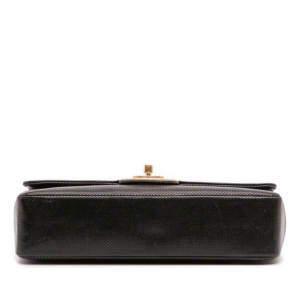Chanel Medium CC Perforated Calfskin Single Flap - 3