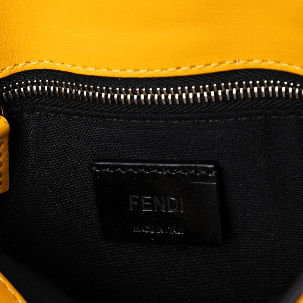 Fendi Sarah Coleman Small Glazed Fabric FF Vertigo Convertible Baguette Pouch - Side view