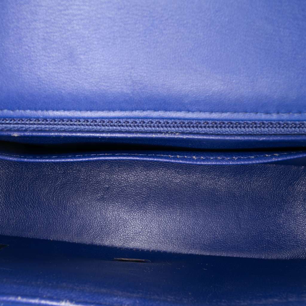 Chanel Mini Rectangular Classic Chevron Patent Single Flap - 4