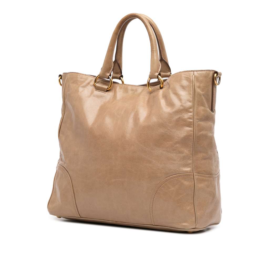 Prada Vitello Shine Satchel - Back view