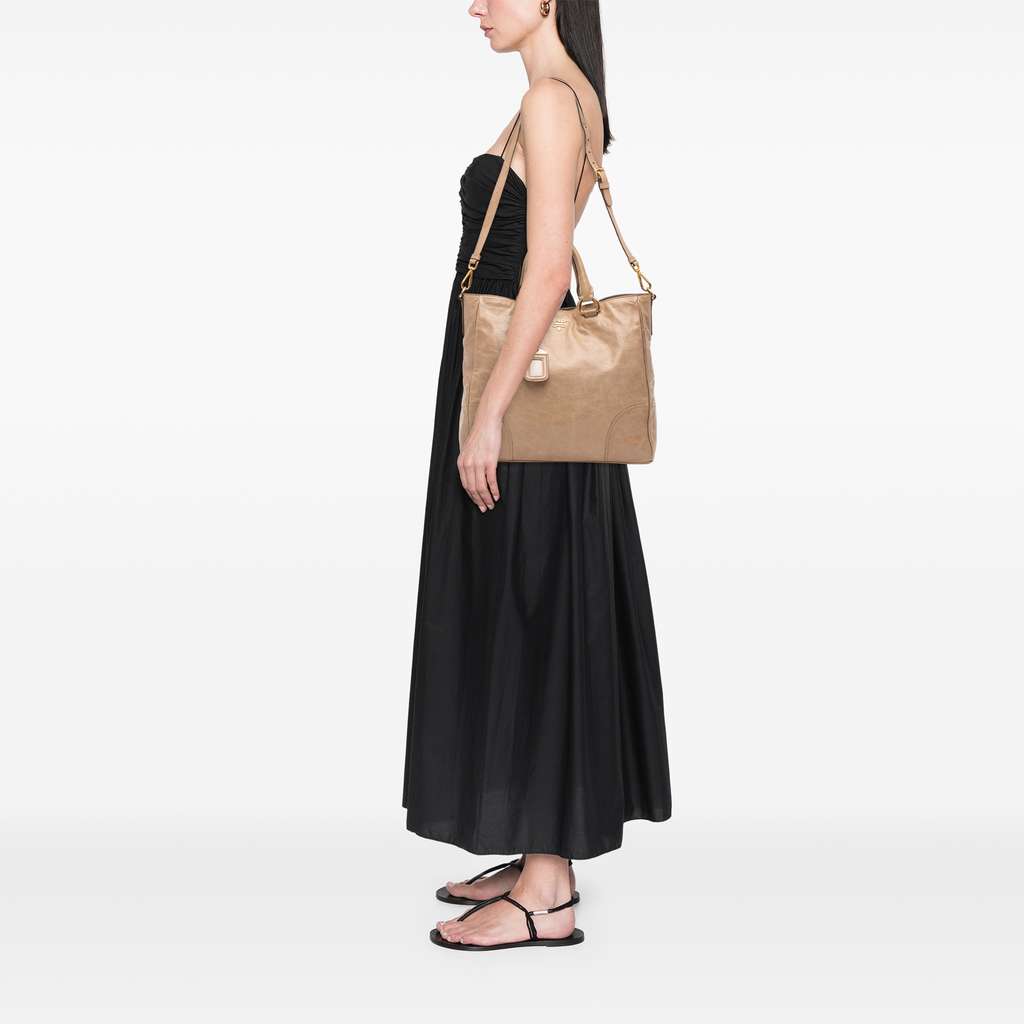 Prada Vitello Shine Satchel - Image 13