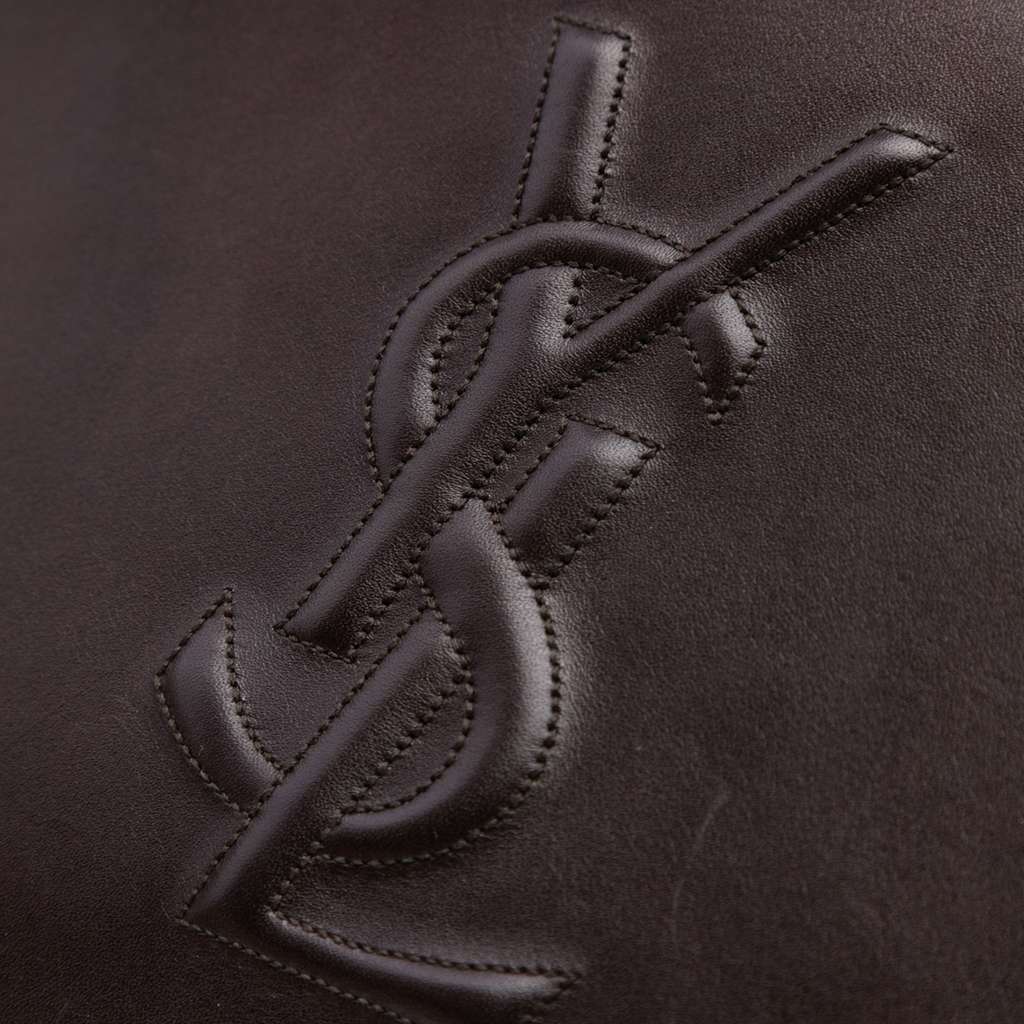 Saint Laurent Large Calfskin Monogram Belle De Jour Clutch - Detail 2