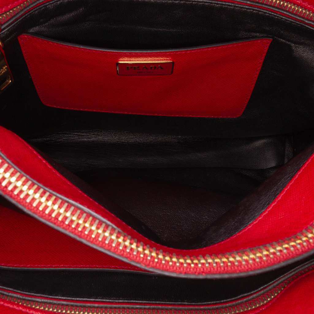 Prada Saffiano Soft Triple Pocket Tote - 4