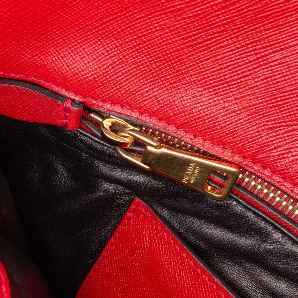Prada Saffiano Soft Triple Pocket Tote - 5