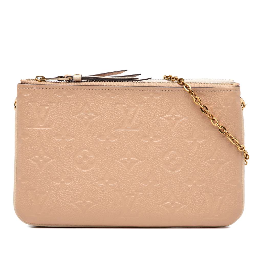 Louis Vuitton Monogram Empreinte Double Zip Pochette