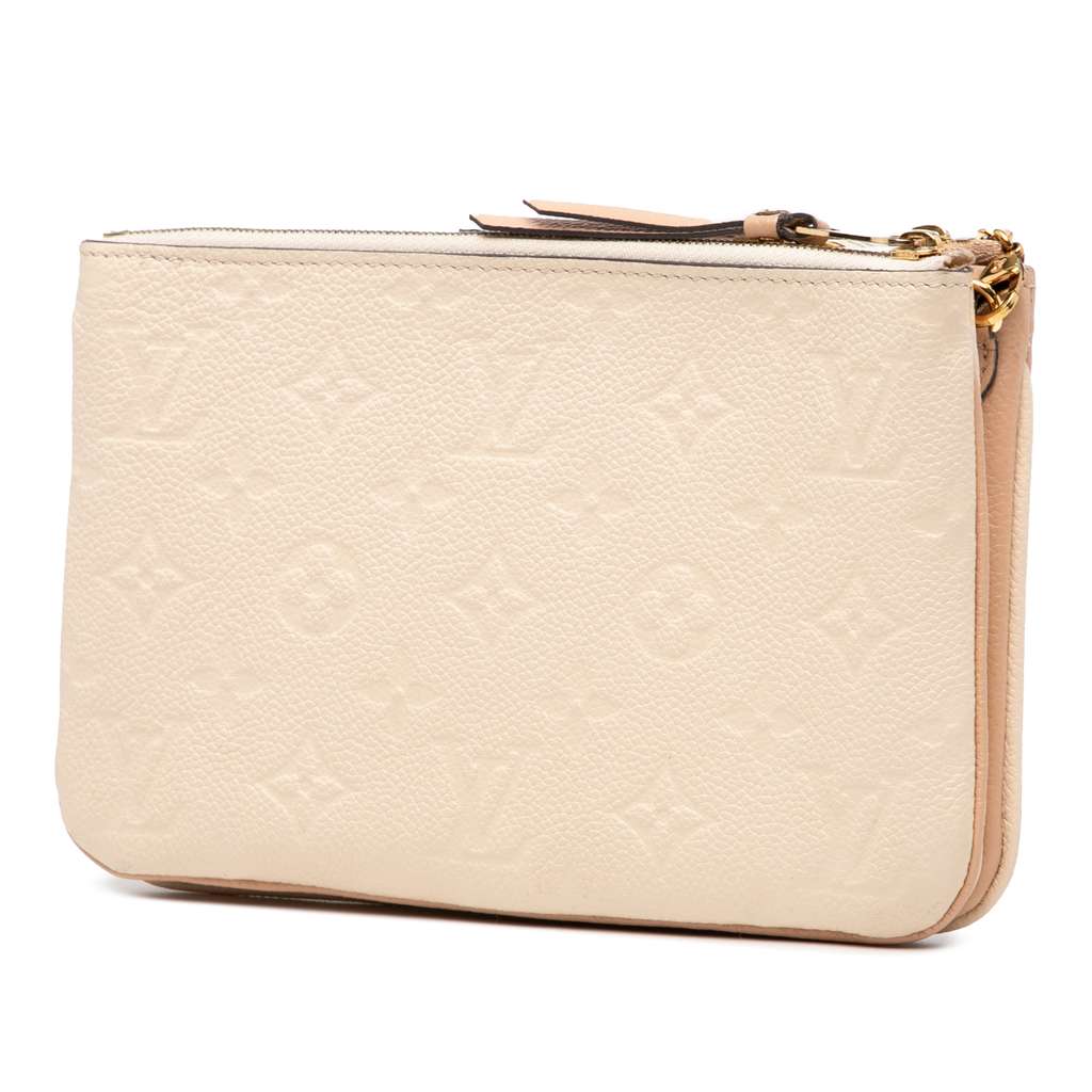 Louis Vuitton Monogram Empreinte Double Zip Pochette - Back view