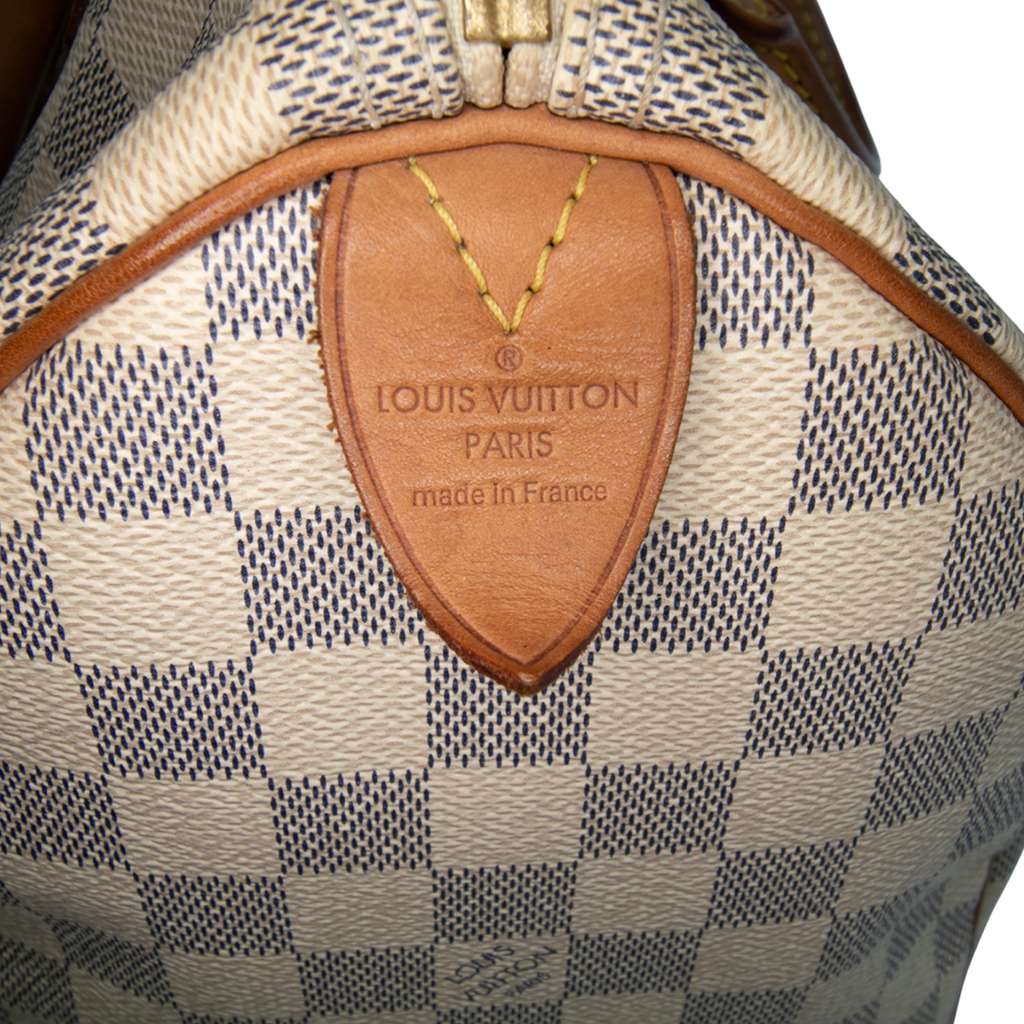 Louis Vuitton Damier Azur Speedy 30 - Side view