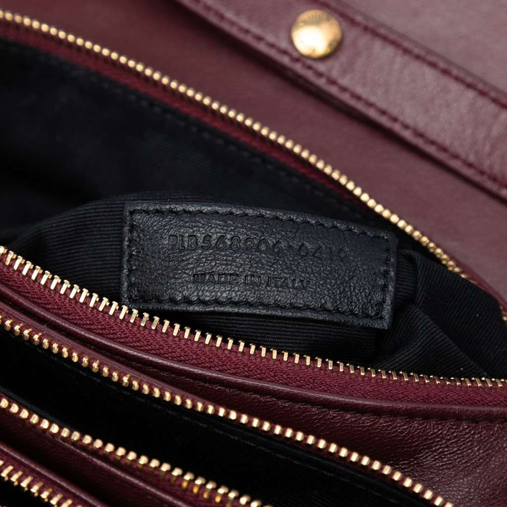 Saint Laurent Diamond Quilted Lambskin Angie Chain Bag - Side view