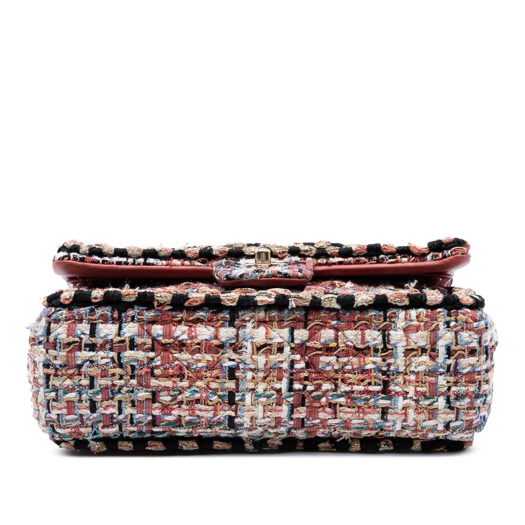 Chanel Medium Classic Tweed Braided Double Flap - 3
