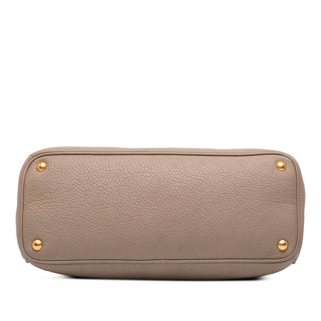 Prada Vitello Daino Double Zip Convertible Tote - Image 6