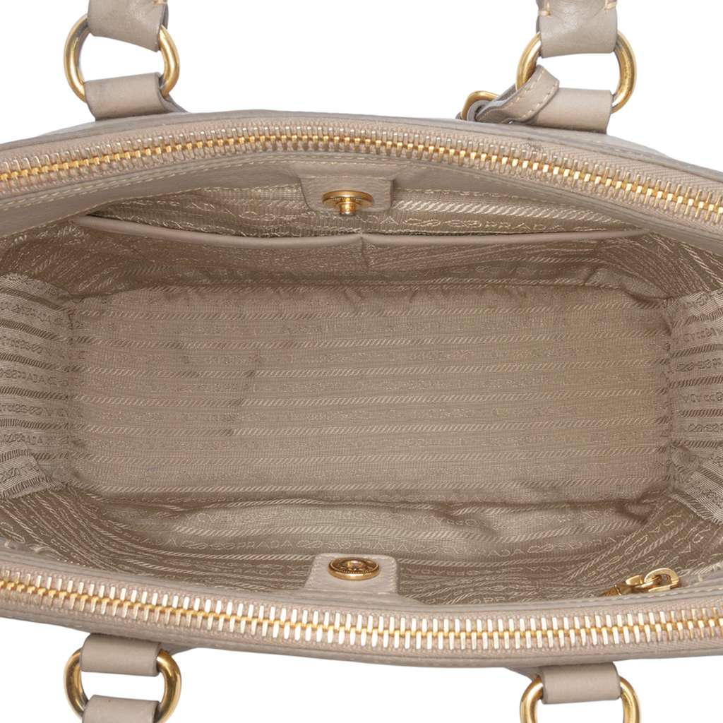 Prada Vitello Daino Double Zip Convertible Tote - 4