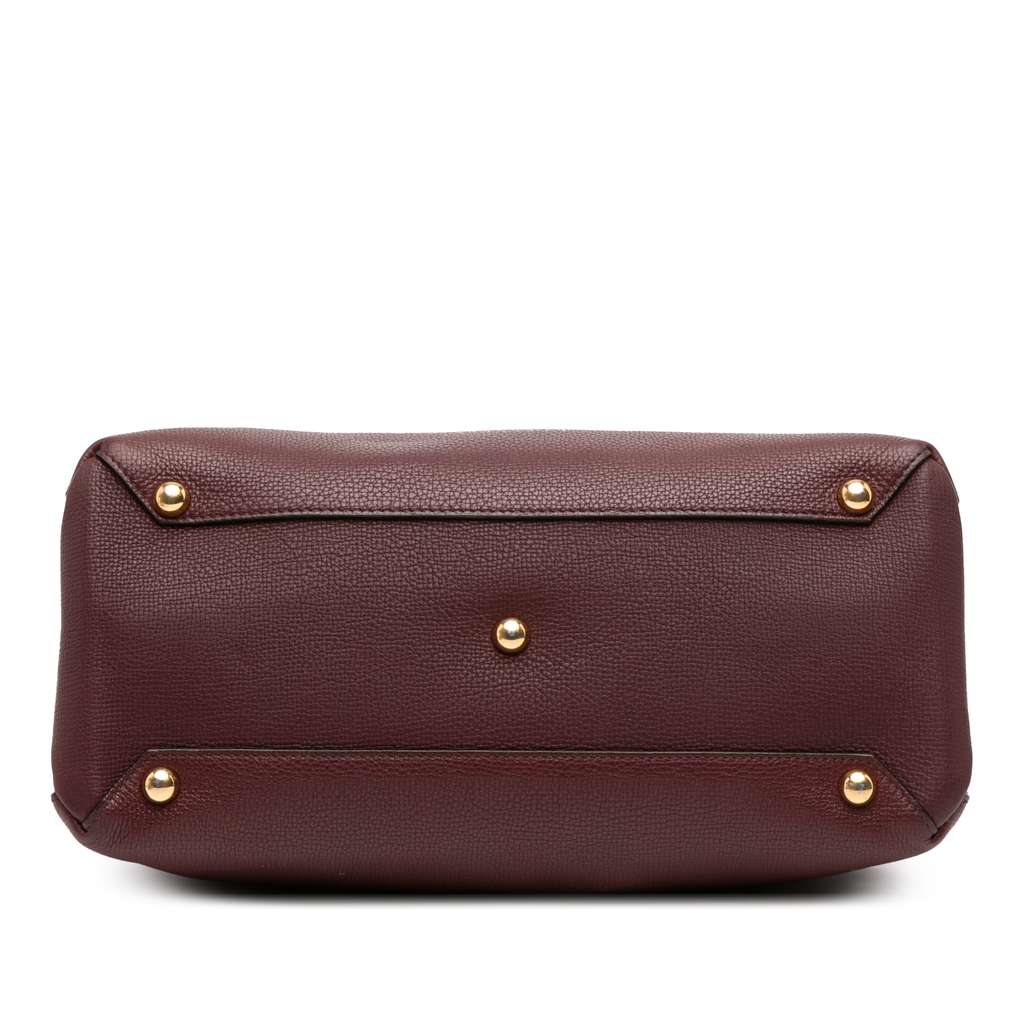 Burberry Medium Leather and House Check Banner Satchel - Image 6