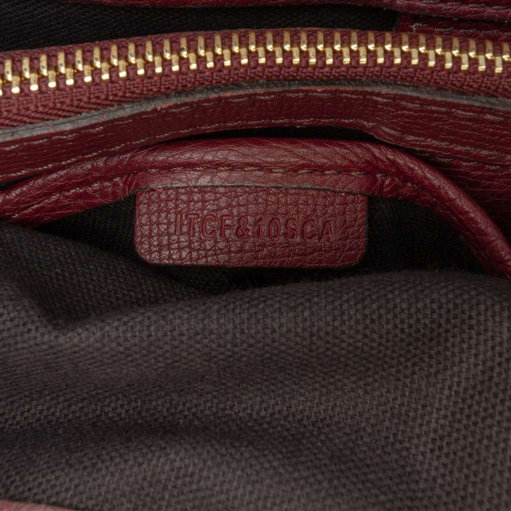 Burberry Medium Leather and House Check Banner Satchel - Detail 1