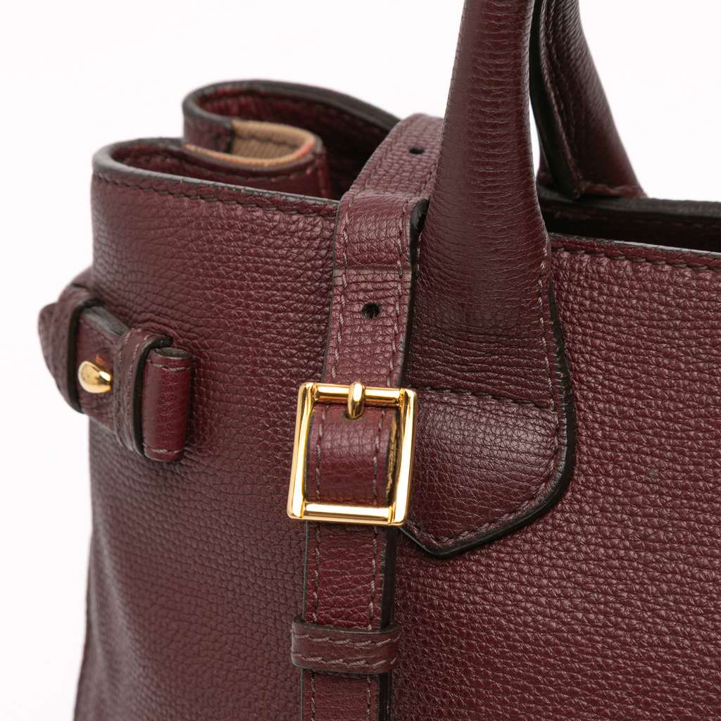 Burberry Medium Leather and House Check Banner Satchel - Detail 2