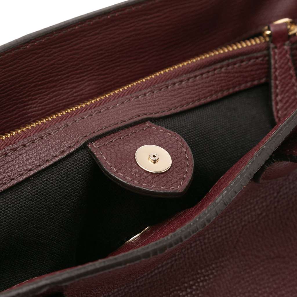 Burberry Medium Leather and House Check Banner Satchel - Image 10