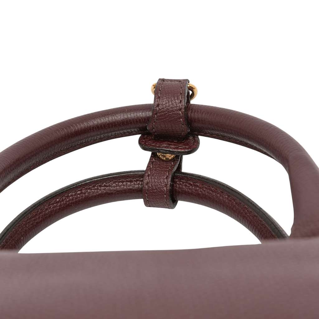 Burberry Medium Leather and House Check Banner Satchel - Image 12