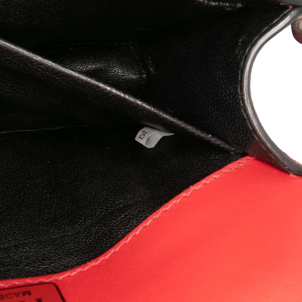 Prada Saffiano Trimmed City Calf Crystal Cahier Crossbody - Detail 1