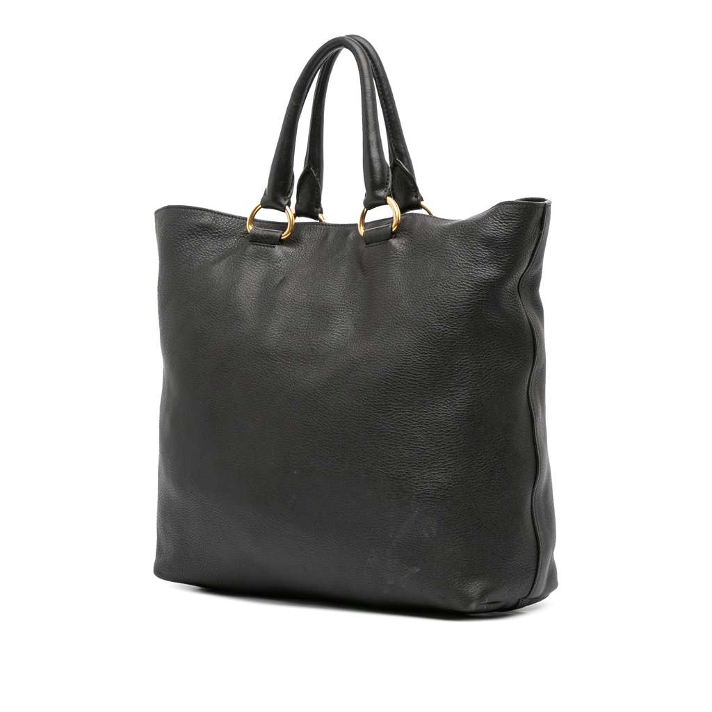 Prada Vitello Daino Open Convertible Tote - 2