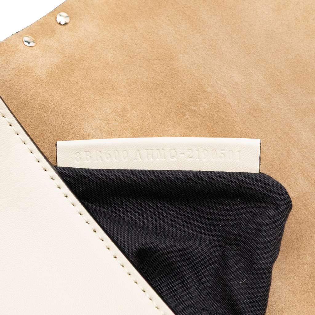 Fendi Leather Metal Stitch Baguette Satchel - Side view