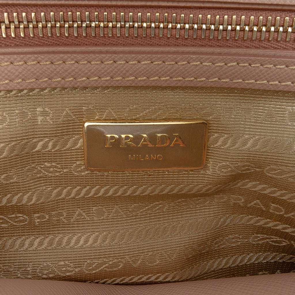 Prada Medium Saffiano Lux Galleria Double Zip Satchel - 5