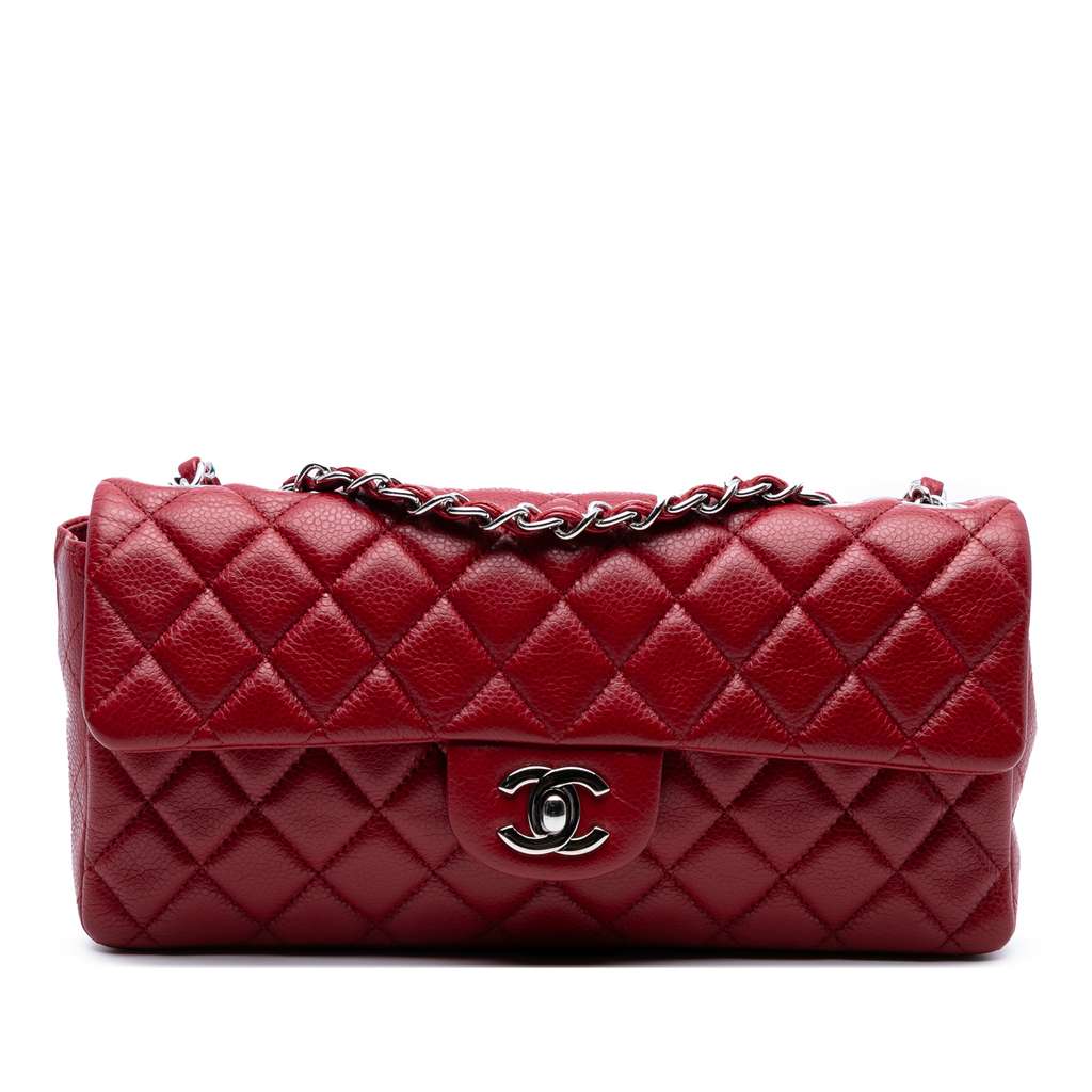 Chanel Classic Caviar East West Single Flap