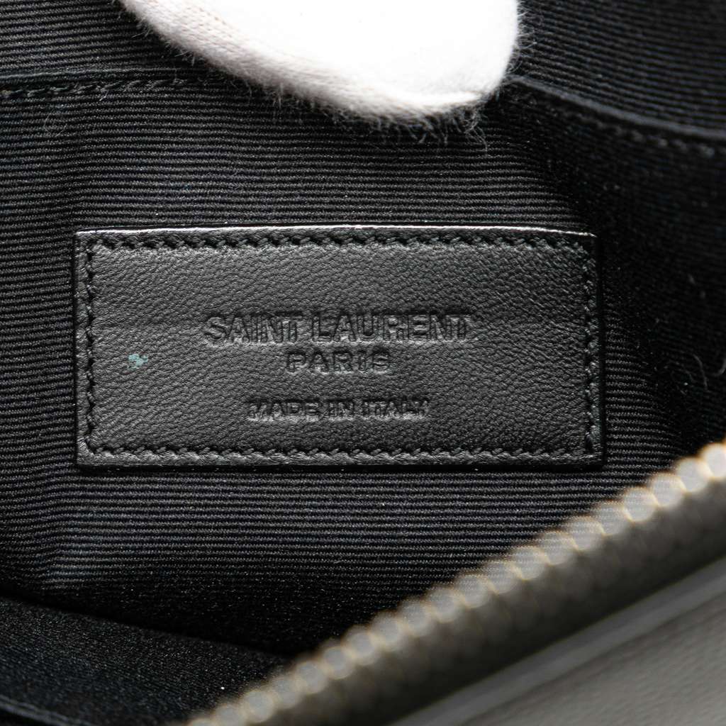 Saint Laurent Grain De Poudre Zipped Tablet Holder - Detail 1